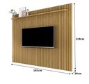 Ver imagem 3 de Painel Para TV Ripado Até 75 Polegadas Venus 1.8 X 2.2 Cumaru – Giga Móveis