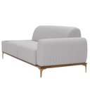 Ver imagem 7 de Sofá Molino 3 Lugares 180cm C/mesa Auxiliar Direito Pés Ouro.f Bouclé Cinza Claro - Nexta Casa