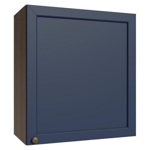 Armário Aéreo 60 Cm 1 Porta Rustic/azul Vik Madesa