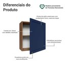 Ver imagem 3 de Armário Aéreo 60 Cm 1 Porta Rustic/azul Vik Madesa