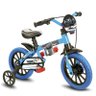 Bicicleta Infantil Nathor Aro 12 Preta E Azul Menino - 1