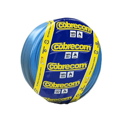 Cabo Flexivel 4,00mm Azul 750v Rolo C/100 Metros