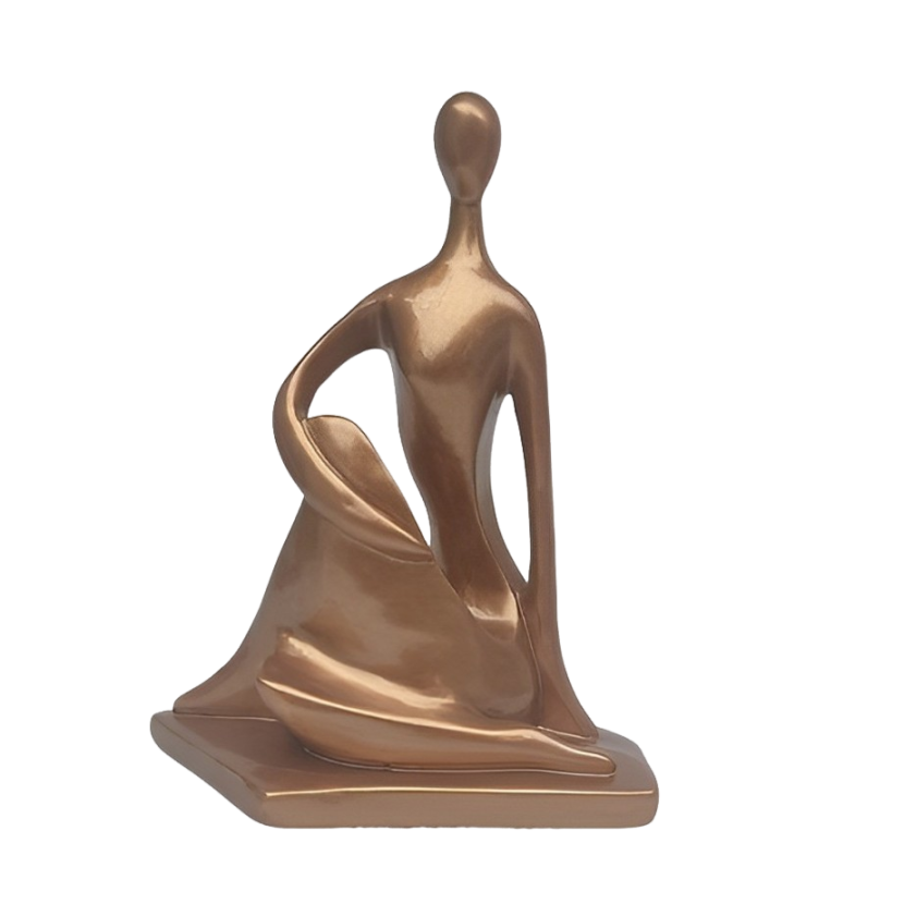 Yoga Lotus - 20 Cm Escultura Artesanal - Decoração - 5