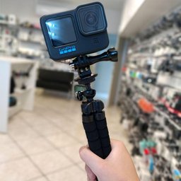 Mini Tripé Octopus Preto + Adaptador para Dslr, Gopro e Similares - 5