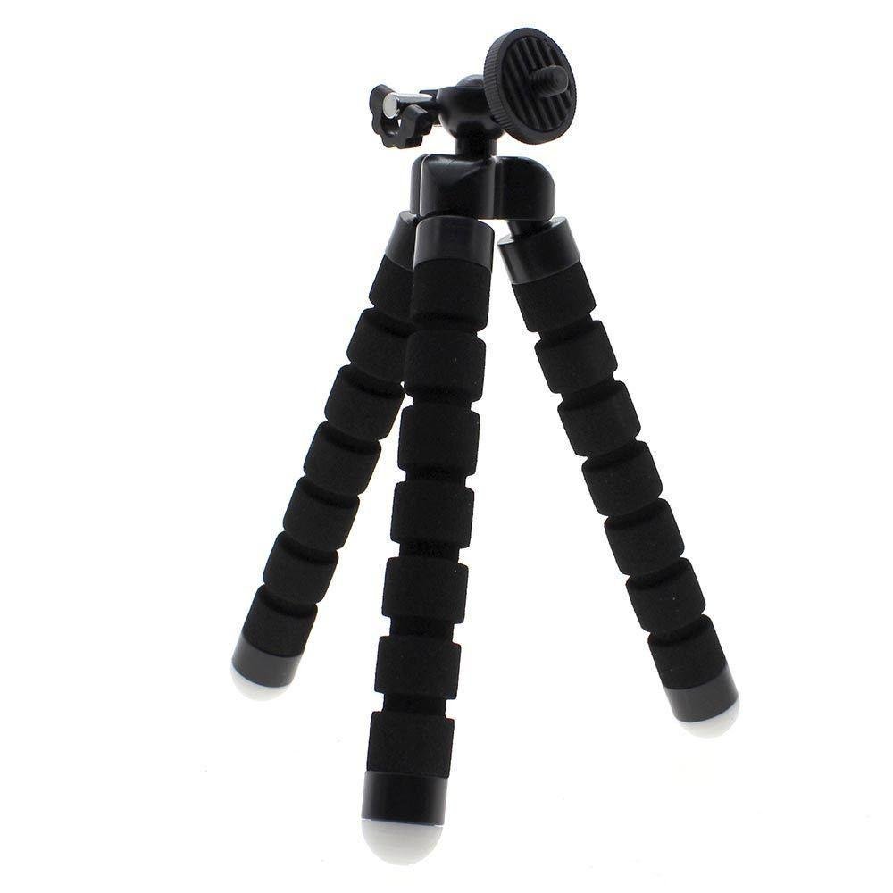 Mini Tripé Octopus Preto + Adaptador para Dslr, Gopro e Similares - 7