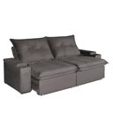 Ver imagem 1 de Sofá 4 Lugares 2,50m Retrátil e Reclinável Ravi Bom Pastor