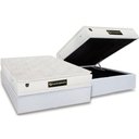 Ver imagem 1 de Conjunto Box Baú Casal: Colchão Espuma Luckspuma Masterpocket Satisfaction Plus White + Base Crc