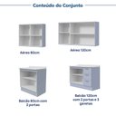 Ver imagem 6 de Cozinha Modulada 4 Peças 2 Aéreos 2 Balcões com Tampo Marselha Cabecasa Madeiraoriginals