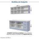 Ver imagem 4 de Cozinha Planejada 4 Peças 2 Aéreos 2 Balcões com Tampo Marselha CabeCasa MadeiraOriginals Azul/Sereno