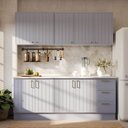 Ver imagem 1 de Cozinha Modulada 4 Peças 2 Aéreos 2 Balcões com Tampo Marselha Cabecasa Madeiraoriginals