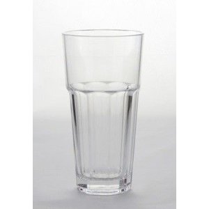 Copo Acrílico Octogonal Longo – 420 Ml - 6 Unidades