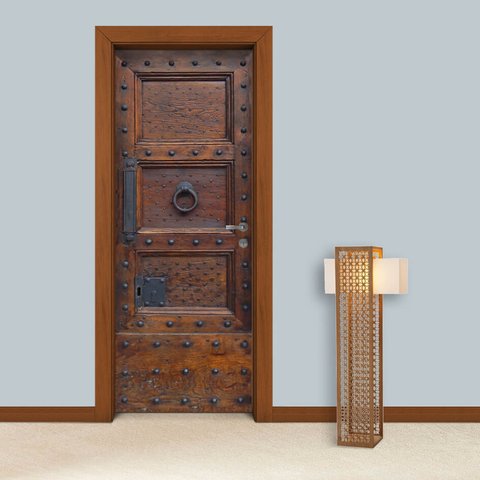 Adesivo de Porta Medieval Arte Destaque M - 0,83 X 2,13 Metros