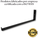 Ver imagem 7 de Kit 4 Suportes para Prateleira Suspensa Formato L Mão Francesa 35cm Aço Robusto Preto
