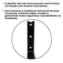 Ver imagem 6 de Kit 4 Suportes para Prateleira Suspensa Formato L Mão Francesa 35cm Aço Robusto Preto