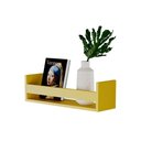 Ver imagem 2 de Prateleira Porta Livro Amarela 70 X 12cm Suporte Invisivel