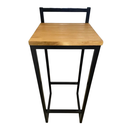 Ver imagem 1 de Banqueta Industrial C/encosto Alta Bistrô Estilo Rustica