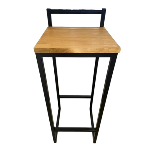 Banqueta Industrial C/encosto Alta Bistrô Estilo Rustica