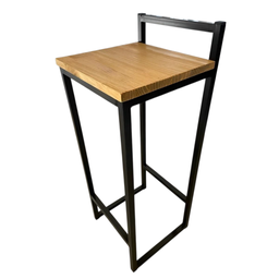 Banqueta Industrial C/encosto Alta Bistrô Estilo Rustica - 2