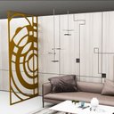 Ver imagem 1 de Painel Vazado Divisória Mdf Milão Crú - 1,80x2,60m