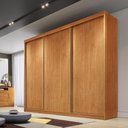 Ver imagem 4 de Guarda Roupa Casal Medelim 3 Portas 4 Gavetas Cinamomo - Novo Horizonte