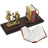 Porta Livro Dom Quixote e Sancho Pança em Latão + Mini Obra Completa Sat La Mancha - 5