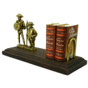 Ver imagem 4 de Porta Livro Dom Quixote e Sancho Pança em Latão + Mini Obra Completa Sat La Mancha