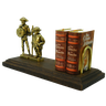 Porta Livro Dom Quixote e Sancho Pança em Latão + Mini Obra Completa Sat La Mancha - 4