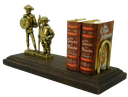Ver imagem 4 de Porta Livro Dom Quixote e Sancho Pança em Latão + Mini Obra Completa Sat La Mancha