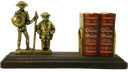 Ver imagem 2 de Porta Livro Dom Quixote e Sancho Pança em Latão + Mini Obra Completa Sat La Mancha