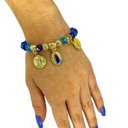 Ver imagem 4 de Pulseira Santa Sara Medalha Foto e Moedas Cristal e Silicone