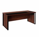 Ver imagem 1 de Mesa de Escritório Diretor com Caixa de Tomadas 180cm Corporate Preto Marrom