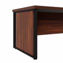 Ver mais imagens de Mesa de Escritório Diretor com Caixa de Tomadas 180cm Corporate Preto Marrom