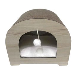 Toquinha Luna + Arranhador Casa Para Gatos  Brinquedos - 3