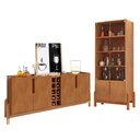 Ver imagem 1 de Sala de Jantar Lizz com Cristaleira e Buffet Aparador com Adega Cedro - Casa D