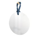 Ver imagem 1 de Espelho Decorativo Hole Alça Sisal Azul 50 cm Redondo