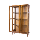 Ver imagem 4 de Cristaleira Farmhouse de Madeira 3 Portas e Pés Luiz Xv - Imbuia Glazer