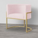 Ver imagem 6 de Poltrona Decorativa Luana Requinte Suede Cores - DS Estofados - Rosa Bebê