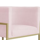 Ver imagem 4 de Poltrona Decorativa Luana Requinte Suede Cores - DS Estofados - Rosa Bebê