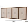 Painel Cabeceira Box Casal 1,40 Madeira Suede Bege - Comprar Moveis em Casa - 2