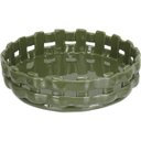 Ver imagem 1 de Centro Mesa Decoativa Fruteira Home&co Cerâmica 6x21x21cm Verde