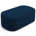 Ver mais imagens de Cabeceira Cama Box 100cm Lanna com Puff Recamier Doha W01 Suede Azul Marinho - Lyam Decor