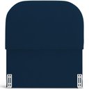 Ver imagem 3 de Cabeceira Cama Box 100cm Lanna com Puff Recamier Doha W01 Suede Azul Marinho - Lyam Decor