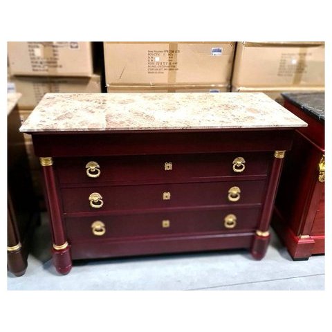 Cômoda Império Madeira Biedermeier Luxuoso Bronze Formosa