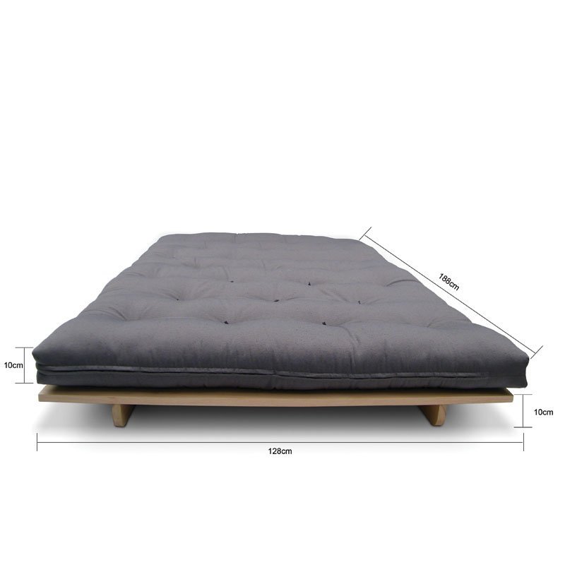 Sofá-cama Futon Slim S 02 Lugares Cor Cinza FUTON BRASIL - 3