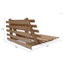 Ver imagem 5 de Sofá-cama Futon Slim S 02 Lugares Cor Cinza FUTON BRASIL