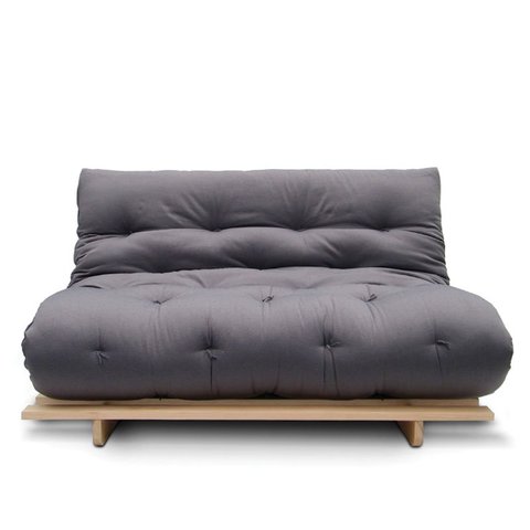 Sofá-cama Futon Slim S 02 Lugares Cor Cinza FUTON BRASIL