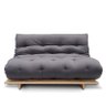 Sofá-cama Futon Slim S 02 Lugares Cor Cinza FUTON BRASIL - 1