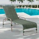 Ver imagem 1 de Espreguiçadeira Corda Náutica em Alumínio para Piscina Edícula Catar Verde