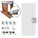 Ver imagem 3 de Kit Porta Madeira 0,80x2,10m Primer + Trilho Correr 1,60m Branco + Brinde