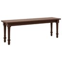 Ver imagem 2 de Conjunto de Mesa e Bancos Rubia 2 Lugares Tampo Madeira Café 160cm Mpozenato